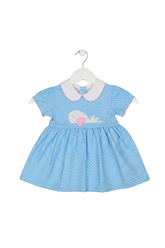 Baby Summer Dress - Polka Dolphin (1-2yrs) (PK6) - K34217