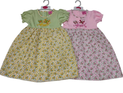 Girls Floral Dress - Angel (2-6 Years) (PK6) DRS38