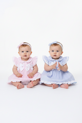 Baby Girls Dress, Pant & Headband Set - Bows/Stripe (0-9m) (PK6) H12800NB