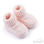 Baby Elegance Ribbed Booties - Pink (PK6) (NB-6m) ABO712P