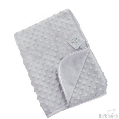 Bubble Fleece Back Wrap - Grey (PK4) FBP80-BP-G (Satin Trim)