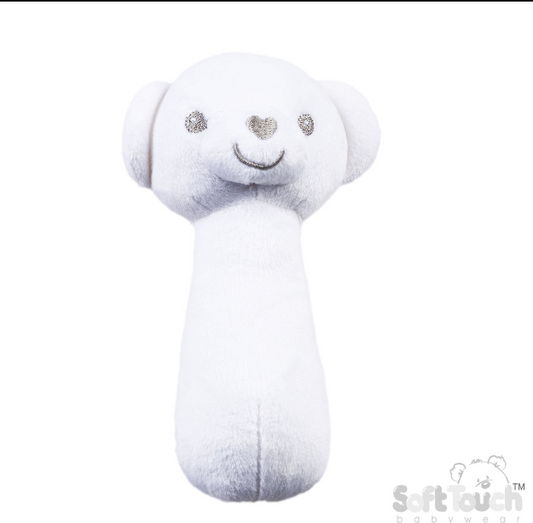 Eco Recycled Squeaky Toy - White (PK6) ESQ60w