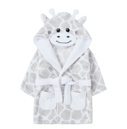 Baby Embossed All Over Print Zebra Hooded Dressing Gown (6-24 Months) (PK6) 18c539