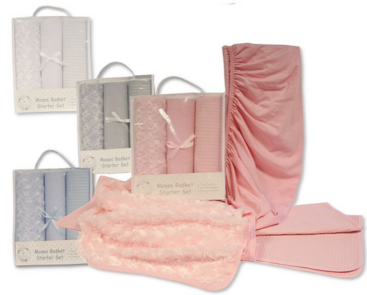 Moses Basket Starter Set - 3 Pieces (PK3) BW-18-0136