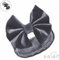 Grey Velour Headband W/Bow (PK12) HB114-G