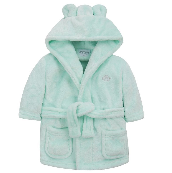 BABY MINT HOODED DRESSING GOWN (6-24 MONTHS) (PK5] 18C715