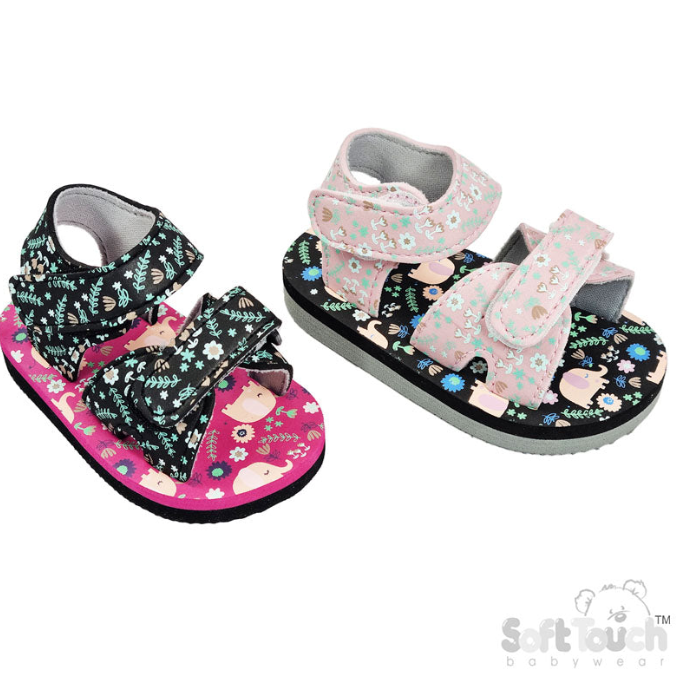 ELEPHANT PRINT SANDALS (9 to 18 Months) (PK6) E48