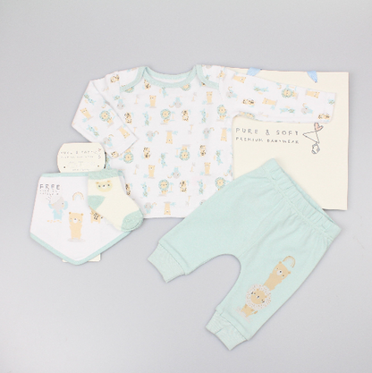 4pc Gift Set w/Bag - Lion (0-6m) (PK6) M15865