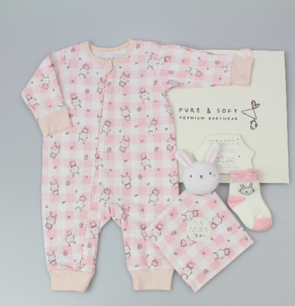 Baby Gift Set - Pink Bunny (0-6m) (PK6)  M15857