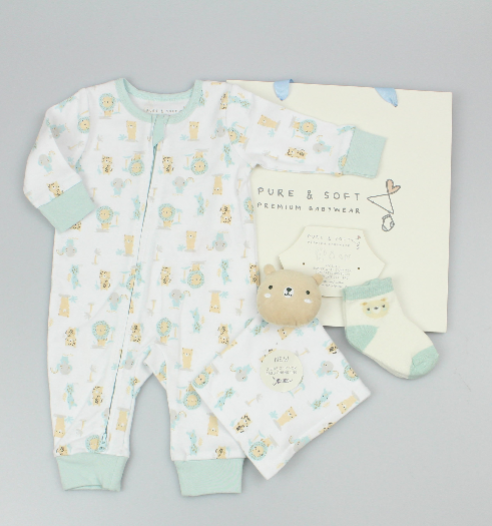 Baby Gift Set - Teddy (0-6m) (PK6)  M15856