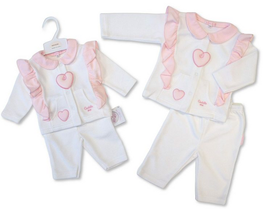 Baby Girls 2 pcs Set - Cuddle Me (NB-9m) (PK6)  BIS-2020-2636