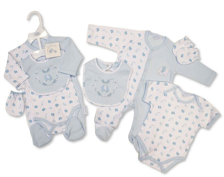 Baby Boys 4 Pieces Gift Set - Elephant (NB-6m) (PK6)  GP-25-1333S