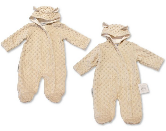 Baby Hooded All-In-One with Ears (NB-6m) (PK6) BIS-2020-2619