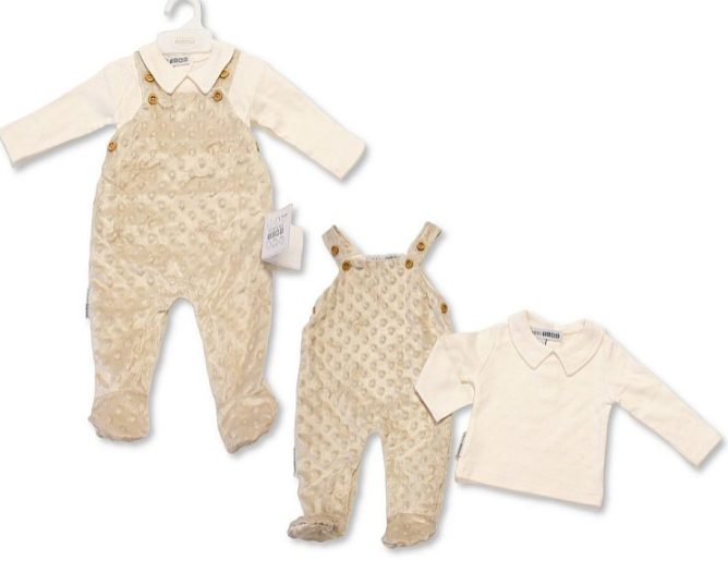 Baby 2 pcs Dungaree Set (NB-6m) (PK6) BIS-2020-2618