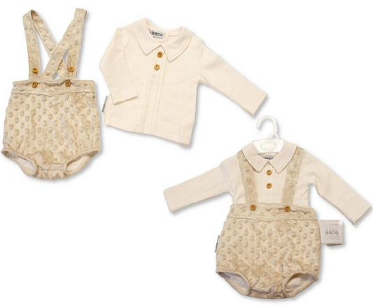 Baby 2 pcs Short Dungaree Set (NB-6m) (PK6) BIS-2020-2616