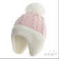Cable Knit Bucket Hat - Pink (NB-12m) (PK6) H714-BP