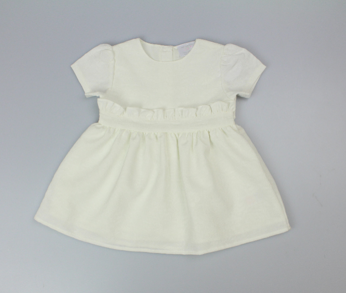 Baby Lined Chiffon Dress - White (1-2yrs) (PK6) J33829