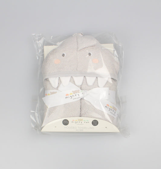 Baby Novelty Hooded Robes - Grey Teddy (PK6) (75x75cm) K14284