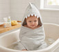 Baby Novelty Hooded Robes - Grey Teddy (PK6) (75x75cm) K14284