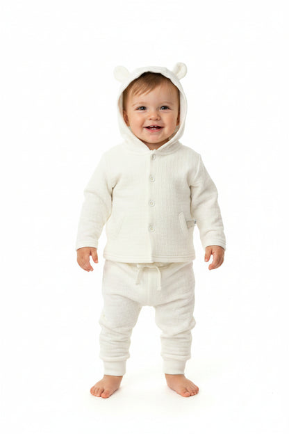 Quilted 3pc Jacket Set - Cream (0-9M) (PK6) M15962