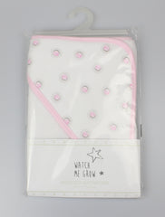 Hooded Bath Robe Towel - Pink Daisy (PK1) (70x70cm) H13726