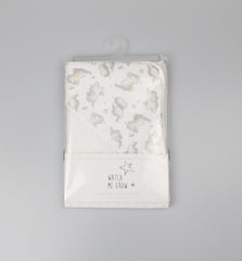Hooded Bath Robe Towel - White/Pink Elephants(PK1) (70x70cm) H13728