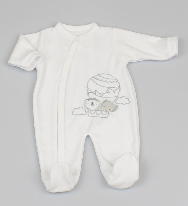 Velour All in One Sleepsuit - Balloon (0-9M) (PK6) M1331