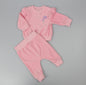 2pc Velour Jogging Suit Set - Pink/Flowers (0-9M) (PK6) H13514