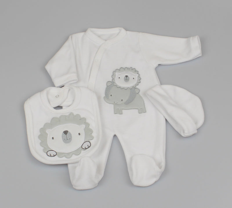 3pc Sleepsuit Set -Animals (0-9M) (PK6) M1333