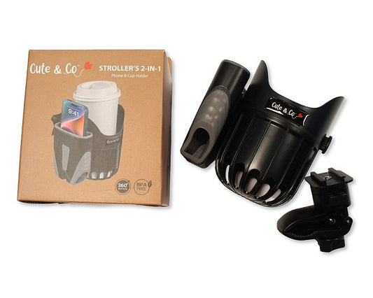 Adjustable Stroller/Pram 2 in 1 Phone and Cup Holder-  (PK6) AC-50-0034