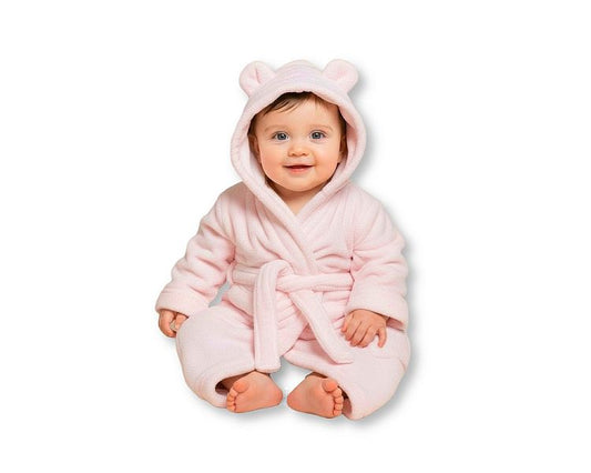 Super soft Baby Dressing Gown/ Robe -Pink(PK6) (0-24m) BIS-2020-2345p