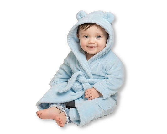 Super soft Baby Dressing Gown/ Robe -Sky (PK6) (3-24m) BIS-2020-2345s