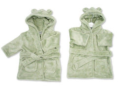 Super soft Baby Dressing Gown/ Robe -Sage Green (PK6) (0-24m) BIS-2020-2345sg