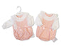 Baby Girls Short Romper with Lace and Bows - Flowers (NB-6m) (PK6)  BIS-2020-2627