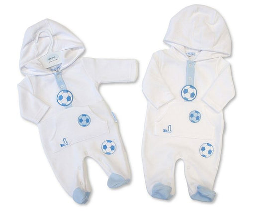 Baby Boys All-In-One with Hood - No 1 (NB-6m) (PK6)  BIS-2020-2642