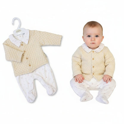 Baby Boys 2 pcs Jacquard Set - Space (NB-9m) (PK6)  BIS-2020-2648