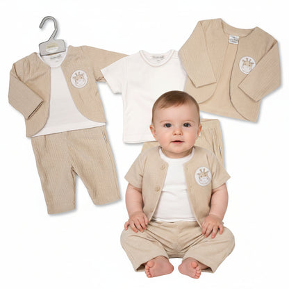 Baby 3 pcs Set- Giraffe (NB-9m) (PK6)  BIS-2020-2657