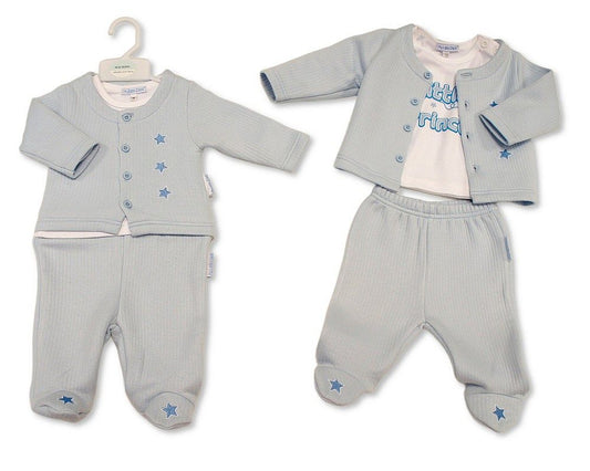 Baby Boys 3 pcs Set - Little Prince (PK6) (NB-6m) BIS-2020-2665