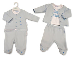 Baby Boys 3 pcs Set - Little Prince (PK6) (NB-6m) BIS-2020-2665