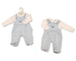 Baby Boys 2 pcs Dungaree Set with Closed Feet - Giraffe (PK6) (NB-6m) BIS-2020-2672