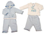 Baby Boys 3 pcs Hooded Set - Giraffe (PK6) (NB-6m) BIS-2020-2673
