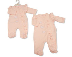 Baby Girls All in One - Hearts (PK6) (NB-6m) BIS-2020-2695