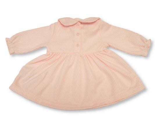 Baby Girls Dress with Bib Front - Leaves and Hearts (PK6) (NB-6m) BIS-2020-2703