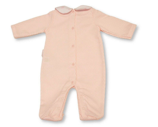 Baby Girls All in One with Bib Front - Leaves and Hearts (PK6) (NB-6m) BIS-2020-2704