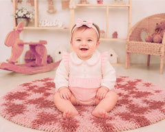 Baby Girls Short Romper with Lace Applique (NB-6m) (PK6) - BIS-2020-2715