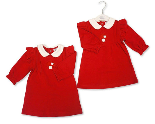 Baby Girls Dress - Mushroom (NB-6m) (PK6) - BIS-2020-2720