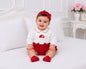 Baby Girls 2 pcs Top and Shorts Set - Mushroom (NB-6m) (PK6) - BIS-2020-2721