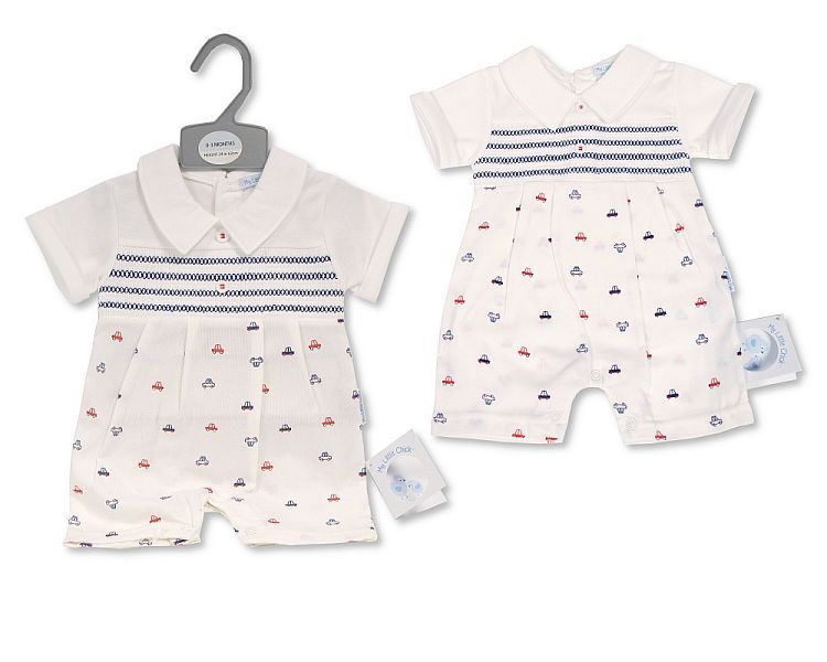 Baby Boys Short Romper - Cars (0-6 Months) (PK6) Bis-2120-6182