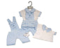 Baby Boys 2 pcs Dungaree Set - Sailor (NB-6m) (PK6) BIS-2120-6311