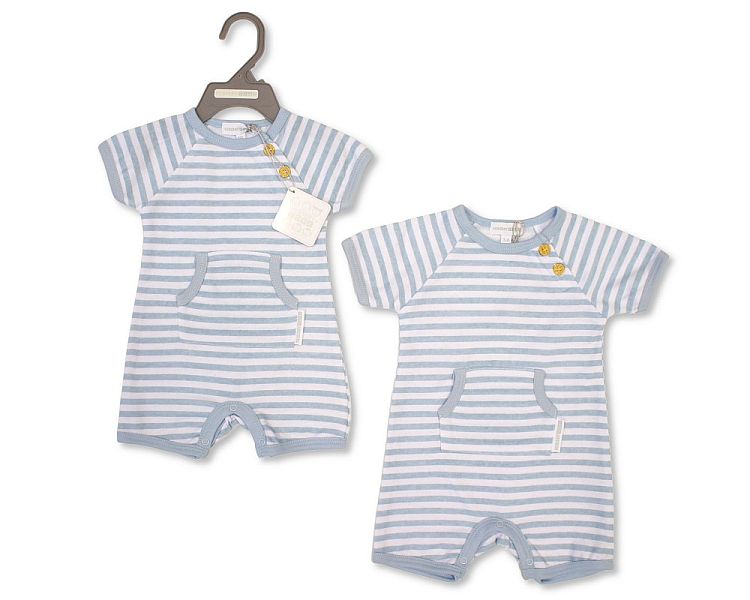 Baby Boys Romper - Stripes (NB-9m) (PK4) BIS-2120-6347